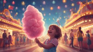 Barbe à papa enfant